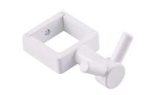 SGHQ30-02W Белый Крючок для полотенцесушителя из квадратного профиля 