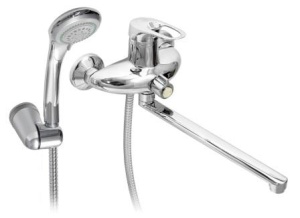 Смеситель для ванны длинный 350 мм с дивертером в корпусе SM403-15 SMART 10 штук в упаковке