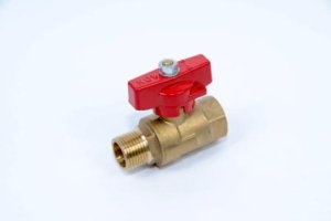 ADN 563H6604RB 1/2" наружняя - внутренняя резьба, кран шаровый, красная бабочка, 72 штуки в упаковке