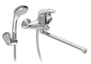 Смеситель для ванны длинный 350 мм с дивертером в корпусе SM354-15 SMART 10 штук в упаковке