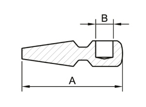 SMT301ST1247-6,1 Конус 6,1х12х47 мм для полотенцесушителей нержавейка марки  AISI 304 800 шт/кор фото в интернет-магазине SMARTGRP