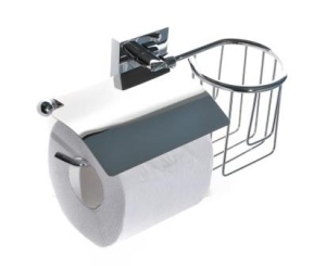 SMART KL - 87009 + 10 Корзинка и держатель для туалетной бумаги, хромированная