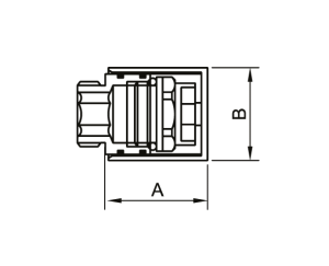 SMT515SCH0405 Колпачок квадратный со штуцером 1/2"НР и воздух хром 40пар/кор фото в интернет-магазине SMARTGRP