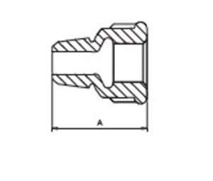 SDH 529a Муфта 3/4" внутренняя резьба х 3/4" наружняя резьба, оцинкованная, 100 штук в упаковке фото в интернет-магазине SMARTGRP