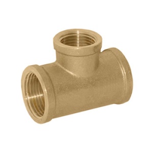 SMART 750Н1004 Тройник 1" внутренняя резьба х 1/2" внутренняя резьба х 1" внутренняя резьба, латунь, 30 штук в упаковке