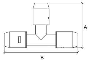 SharkBite NEXUS SN03252525 T 25 x 25 x 25 Тройник цанга - цанга - цанга 72 штуки в упаковке фото в интернет-магазине SMARTGRP