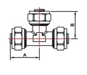 SMART SMT1607NY201620 T 20 x 16 x 20 Тройник, цанга - цанга - цанга, 50 штук в упаковке фото в интернет-магазине SMARTGRP