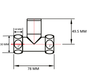 SMT8830SCH1010 Кран-Вентиль прямой, ручка колп., хром,  1"х1" г/г, 20шт/кор фото в интернет-магазине SMARTGRP