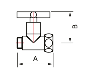 SMT8731SCH0510/2 Кран-Вентиль прямой, ручка крест, хром,  1"х3/4" г/ш, 10 пар/кор фото в интернет-магазине SMARTGRP