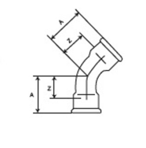 SDH 41 Отвод 45 градусов 1" внутренняя резьба, оцинкованный, 30 штук в упаковке фото в интернет-магазине SMARTGRP