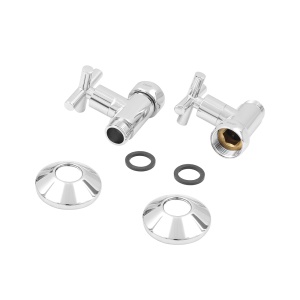 SMT8731SCH0510/2C Кран-Вентиль прямой, ручка крест, хром,  1"х3/4" г/ш, 10 пар/кор