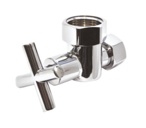 SMT8471SCH1005 Кран-Вентиль угловой, ручка крест, хром, 1"х3/4" г/г, 20шт/кор