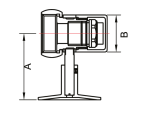 SMT725SCH1005 Колпачок с 1" Гайкой , с воздухоотводчиком и 122 держателем хромированный 20пар/кор фото в интернет-магазине SMARTGRP
