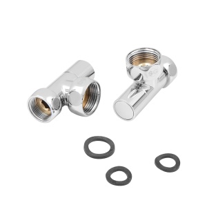 SG8511SCH1005/2 Кран-Вентиль угловой, ручка колп., хром,  1"х3/4" г/г, 10пар/кор