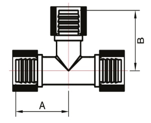 SMART SMT1757H252525 Т 25 х 25 х 25 Тройник пресс - пресс - пресс 30 штук в упаковке фото в интернет-магазине SMARTGRP