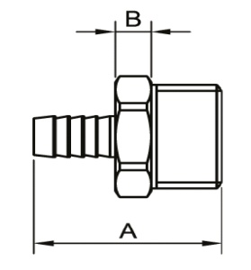 ТЕАМ 650N0410 Штуцер 1/2" наружняя резьба х 10, никель, 450 штук в упаковке фото в интернет-магазине SMARTGRP