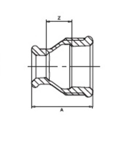 SDH 240 Муфта переходная 3/4" х 1/2" внутренняя резьба, оцинкованный, 150 штук в упаковке фото в интернет-магазине SMARTGRP