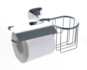 SMART KL - 89409 + 10 Корзинка и держатель для туалетной бумаги, хромированная