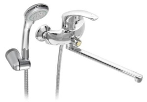 Смеситель для ванны длинный 350 мм с дивертером в корпусе SM405-15 SMART 10 штук в упаковке