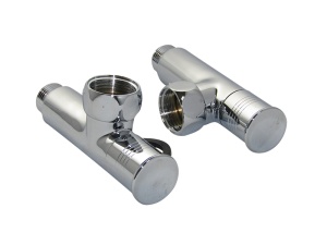 SMT8841SCH1005/2 Кран-Вентиль угловой, ручка колп., хром, 1"х3/4" г/ш, 10 пар/кор