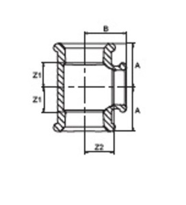SDH 130R Тройник переходной 3/4" х 1/2" х 3/4" внутренняя резьба, оцинкованный, 60 штук в упаковке фото в интернет-магазине SMARTGRP