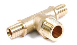 SMART SMT1758H250525 Т 25 х 3/4 М х 25 Тройник пресс - наружняя резьба - пресс 30 штук в упаковке