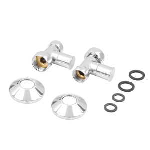 SMT8830SCH0510/2C Кран-Вентиль прямой, ручка колп., с отражателем, хром,  3/4"х1" г/г, 10 пар/кор