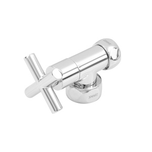 SMT8501SCH1005/2C Кран-Вентиль угловой, ручка крест, хром,  1"х3/4" г/г,с отражателем, 10пар/кор фото в интернет-магазине SMARTGRP