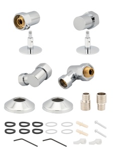 SMT747/2SCH040504 CN Комплект для п/с 3/4"ВРх1/2"НР с экцентр.,отражат. хром 10 комп/кор