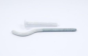 SMART SMT1860W Кронштейн с дюбелем белый, блистер 50 пар в упаковке