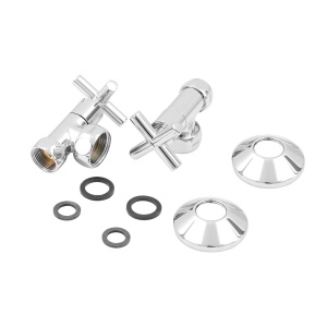 SMT8501SCH1005/2C Кран-Вентиль угловой, ручка крест, хром,  1"х3/4" г/г,с отражателем, 10пар/кор