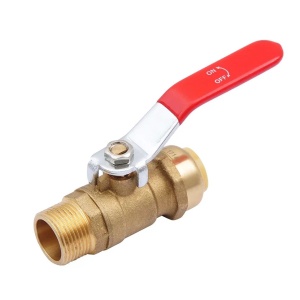 SMART 1552SBV20X3/4M C × M Шаровый кран 20 2,8 push × 3/4 наружняя резьба, 30 штук в упаковке