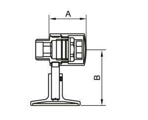 SMT750-1SCH040504 Колпачок со штуцером 1/2"НР с воздухоотводчиком и 122 держателем, хромированный 20пар/кор фото в интернет-магазине SMARTGRP