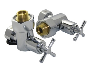 SMT8470SCH0405/2(H1) Кран-Вентиль угловой, ручка крест,хром,  3/4"х1/2"г/ш, 10пар/кор.