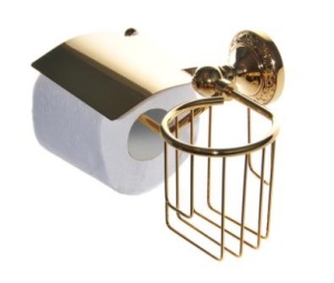 SMTKL-G81009+10 Корзинка и держатель для туал.бум.(золото)