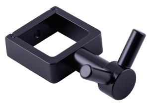 SGHQ30-02B Черный Крючок для полотенцесушителя из квадратного профиля 