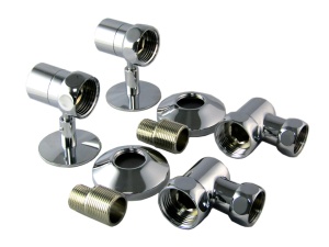 SMT791/2SCH100510CN Комплект 1"х3/4" г/г с отражат. и эксцентриком хром 10пар/кор