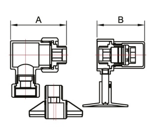 SMT777SCH040504CN Комплект для полотенцесушителей 3/4" внутренняя х 1/2" наружная резьба, с экцентриком и отражателем, 20 комплектов в упаковке фото в интернет-магазине SMARTGRP