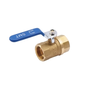 SMART 520H6605B Кран шаровый 3/4" внутренняя резьба, синяя ручка, латунь, 50 штук в упаковке фото в интернет-магазине SMARTGRP