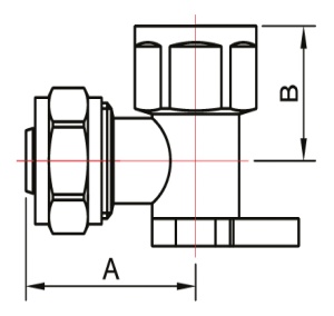 ТЕАМ 1606N002004 W 20 x 1/2" Соединение угловое установочное, цанга - внутренняя резьба, 60 штук в упаковке фото в интернет-магазине SMARTGRP