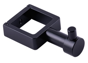 SGHQ30-01B Черный Крючок для полотенцесушителя из квадратного профиля 