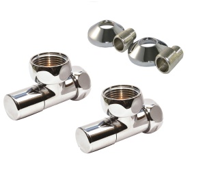 SMT8511SCH1005/2 CN Кран-Вентиль угловой, ручка колп., хром, 1"х3/4" г/г, Комплект, 10пар/кор