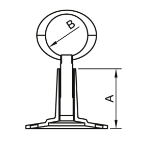 SMT104SCH6610 Держатель разъемный 1" (латунь-сплав) хромированный 100шт/кор фото в интернет-магазине SMARTGRP