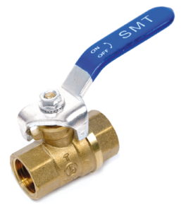 SMART 520H6612B Кран шаровый 1-1/4" внутренняя резьба, синяя ручка, латунь, 20 штук в упаковке