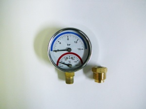 SMART SMTD80V04-10/120 Термоманометр радиальный 1/2", 10 бар, 120 C radial 60 штук в упаковке фото в интернет-магазине SMARTGRP