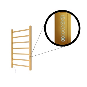 TERMLUX TLHQ08G-7LE30(19) Полотенцесушитель лесенка 800 х 500 х 110 фото в интернет-магазине SMARTGRP