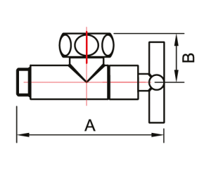 SMT8741SCH1005 Кран-Вентиль угловой, ручка крест, хром, 1"х3/4" г/ш, 20шт/кор фото в интернет-магазине SMARTGRP