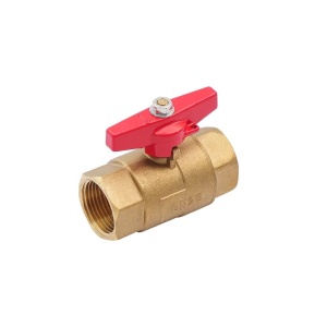 ADN 562H6610RB 1" внутренняя резьба, кран шаровый, красная бабочка, 32 штуки в упаковке