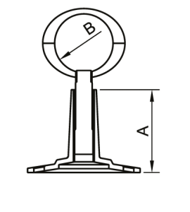 SMT104SCZ6610 Держатель разъемный 1" сплав хромированный 100 шт/кор фото в интернет-магазине SMARTGRP