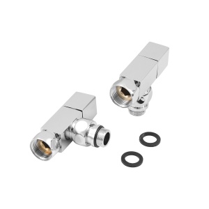 SG01CH0405/2 Кран-Вентиль угл/квадр., ручка квадр, хром, 3/4" х 1/2" г/ш, 10 пар/кор